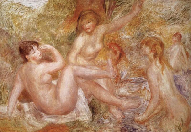 Pierre Renoir Variation of The Bather Germany oil painting art